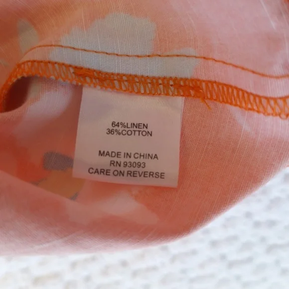 Tyler Boe Stella Dress - Size XS – Orange Floral – Sleeveless - Picture 14 of 15